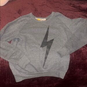 Aviator Nation Heather Grey- Bolt Sweatshirt